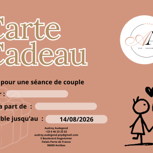 Bon cadeau : Consultation de couple - Recréer un lien sain et apaisé à deux